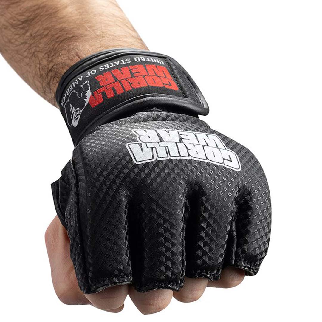 Gorilla Wear Berea MMA Gloves (without thumb) Black & White