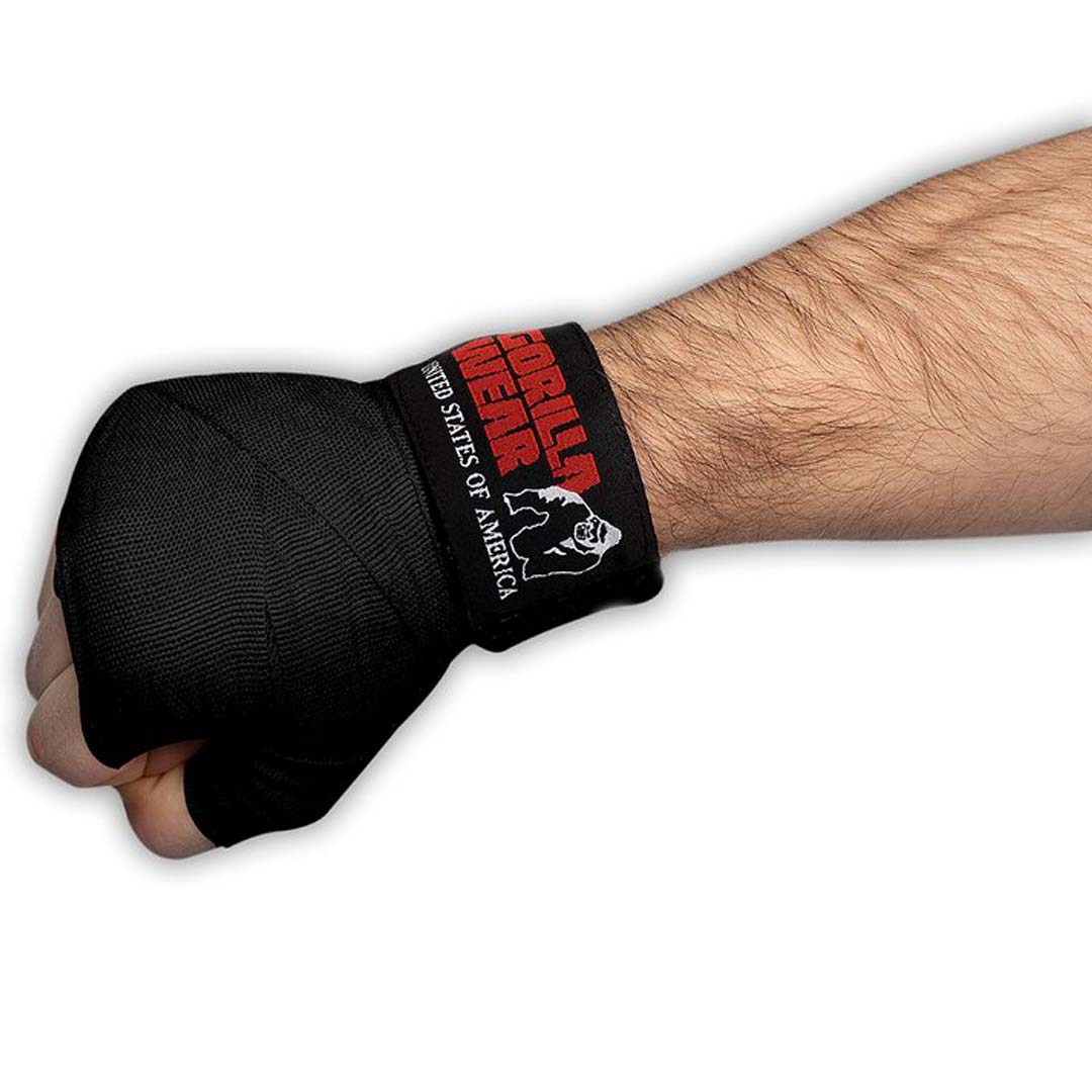 Gorilla Wear Boxing Hand Wraps Black