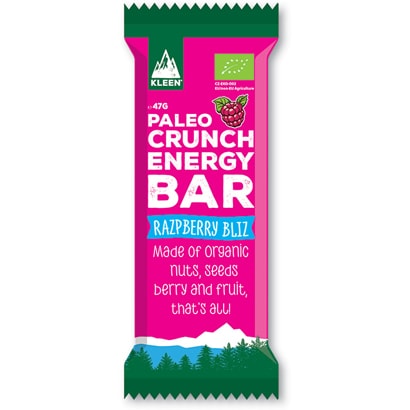 Kleen Paleo Crunch Energy Bar 47 G Raspberry Blizz