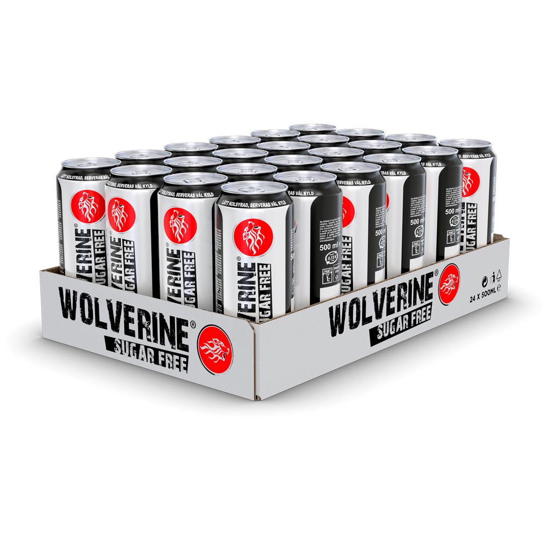 24 x Wolverine Energy Drink 500 ml Sugarfree