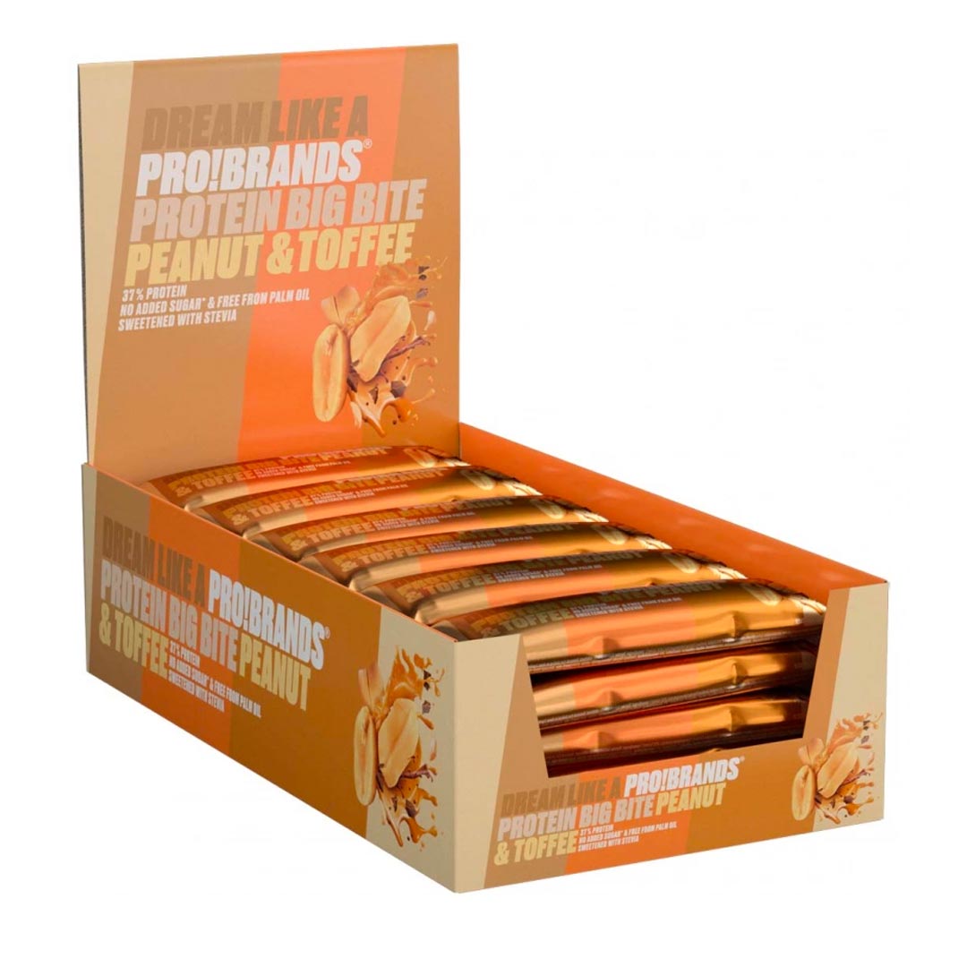 24 x Pro Brands Big Bite 45 g Peanut Toffee