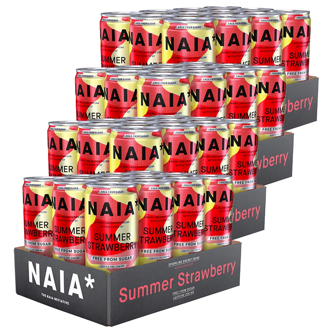 48 x NAIA* Energy BCAA 330 ml Summer Strawberry
