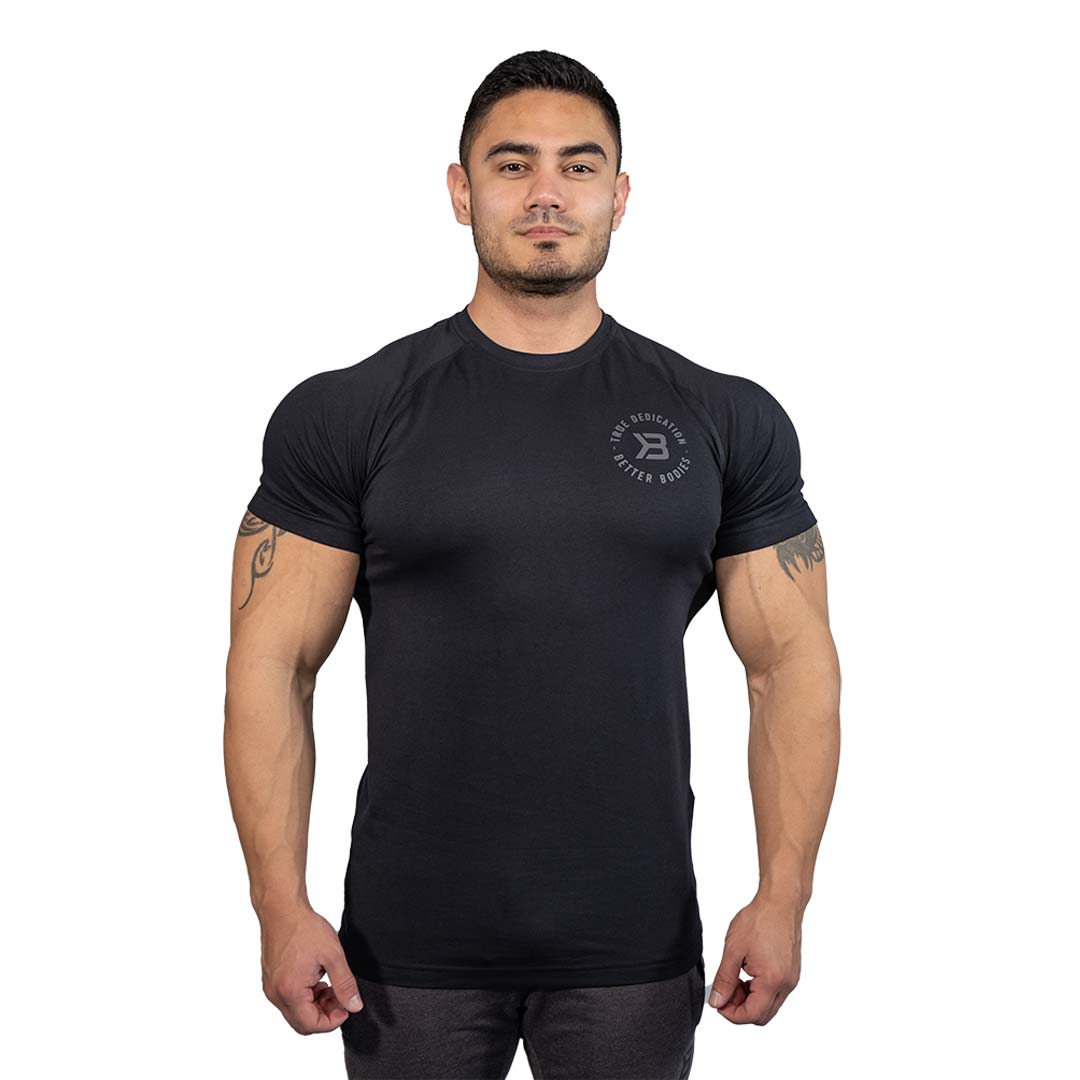 Better Bodies Gym Tapered Tee Black
