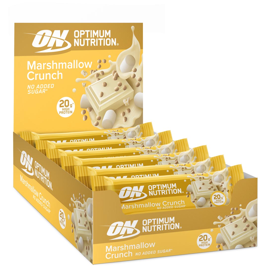10 x Optimum Nutrition Protein Bar 65 g Marshmallow Crunch