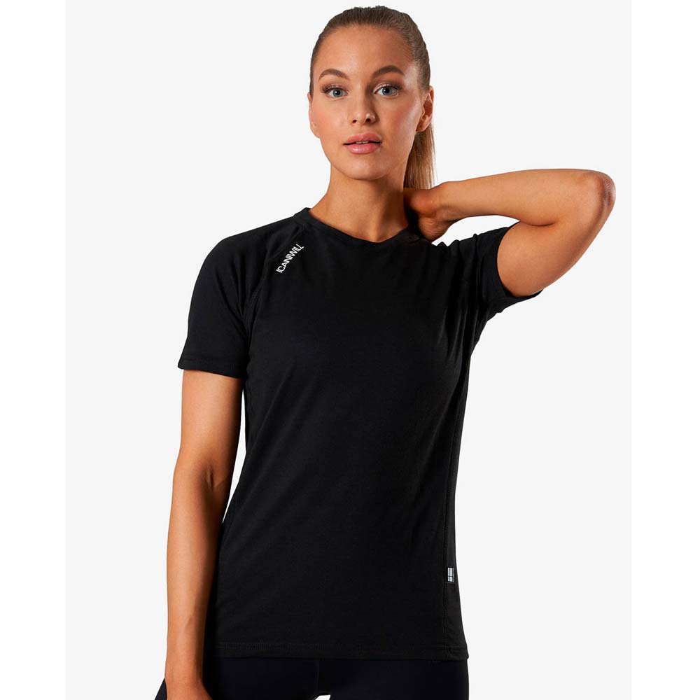 ICANIWILL Wmn Tri-blend Clean Tee Black