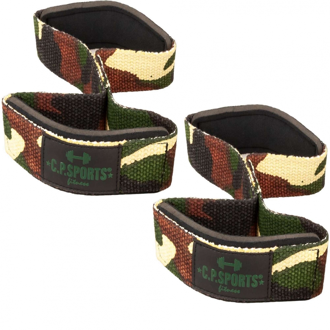 C.P. Sports Figure 8 Straps Lifting Loops Camo