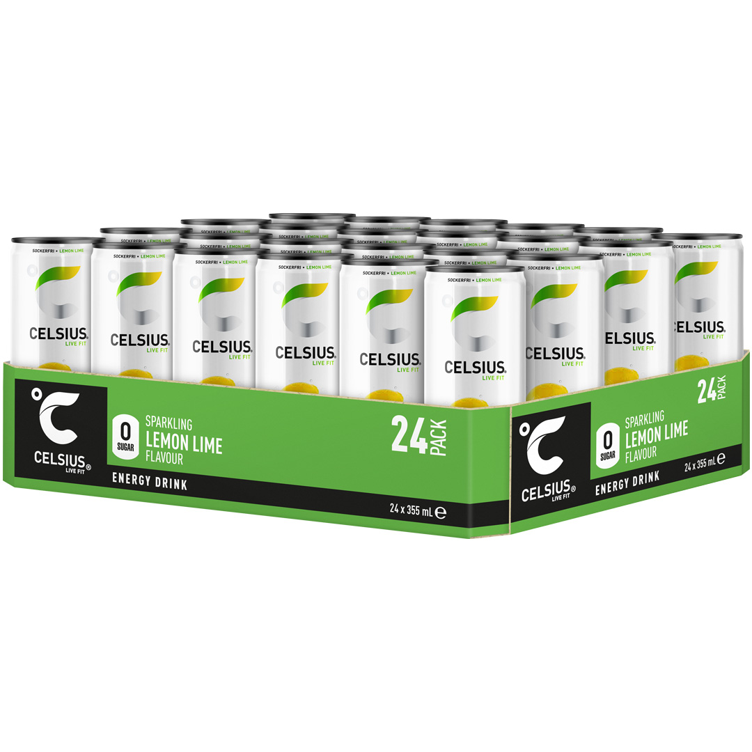 24 x Celsius 355 ml Citron Lime