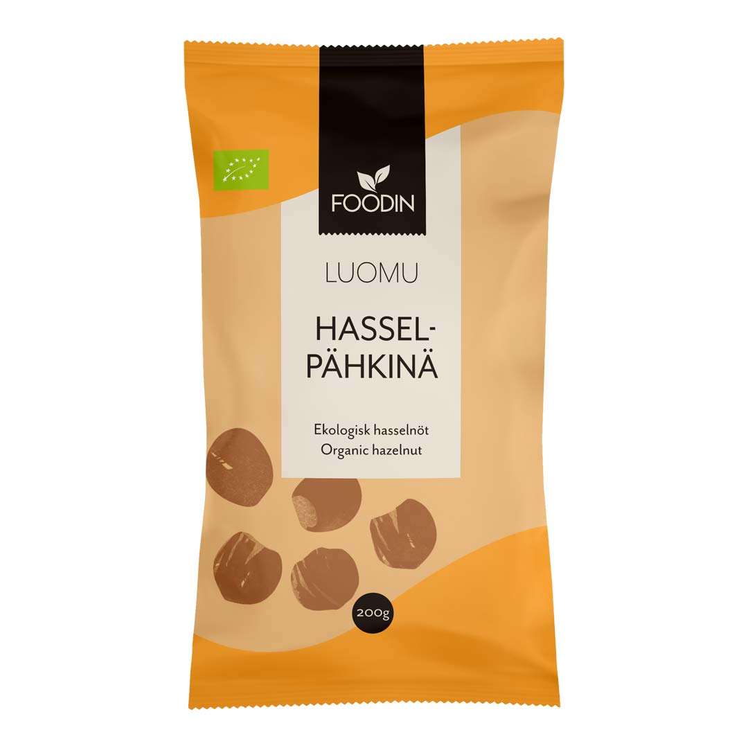 Foodin Hazelnuts Organic Raw 200 g