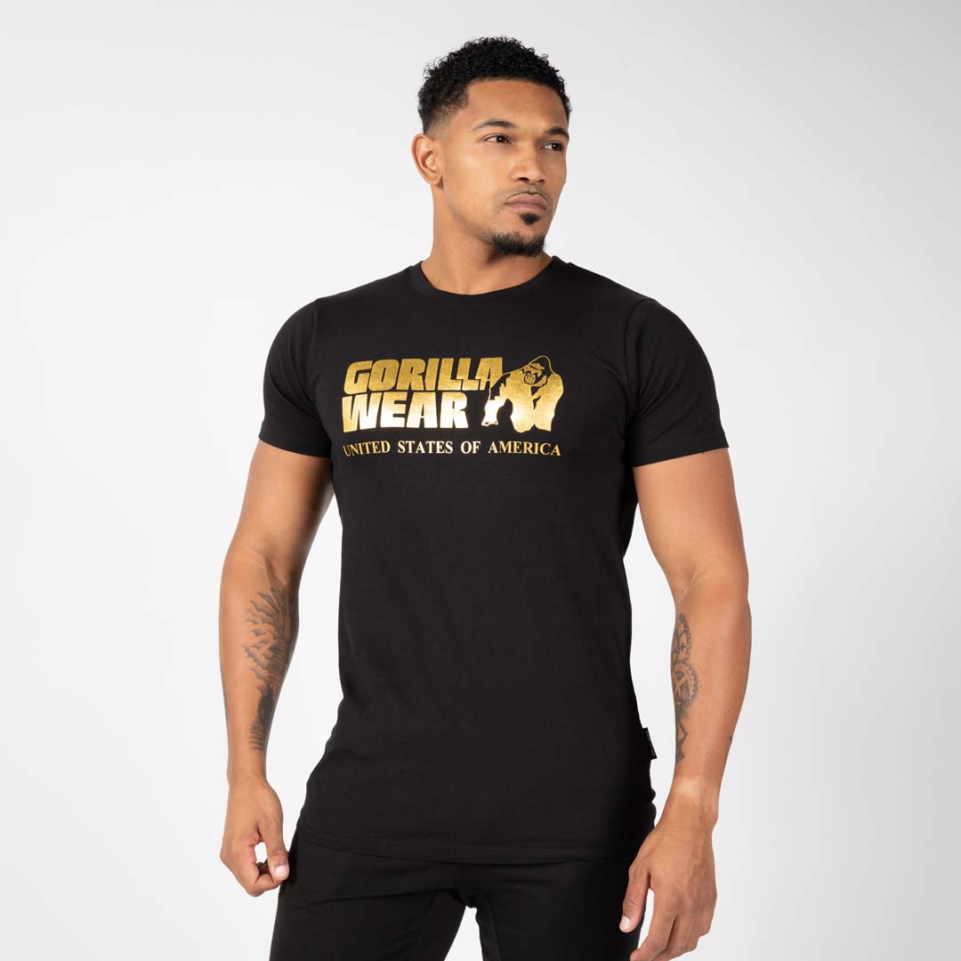 Gorilla Wear Classic T-shirt Black/gold S