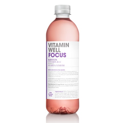 Vitamin Well 500 ml Focus Svarta Vinbär