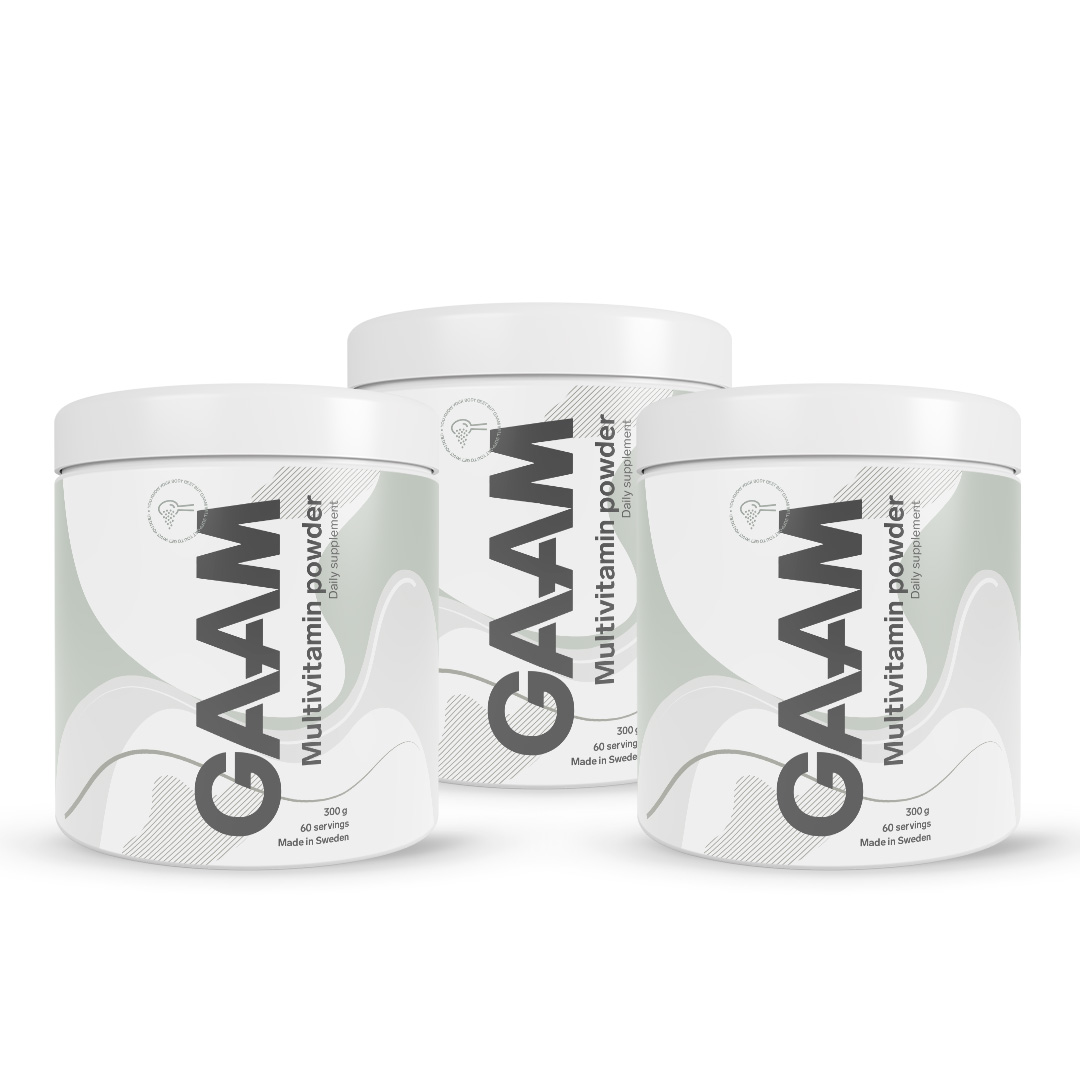 3 x GAAM Multivitamin Powder 300 g