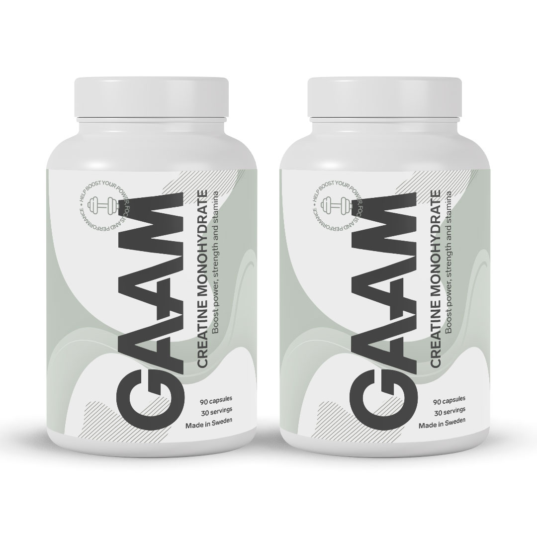2 x GAAM Creatine Monohydrate 90 caps