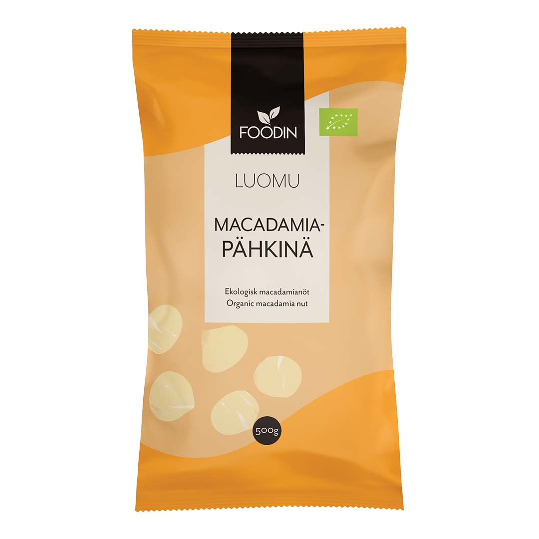 Foodin Macadamia Nut Organic Raw 500 g