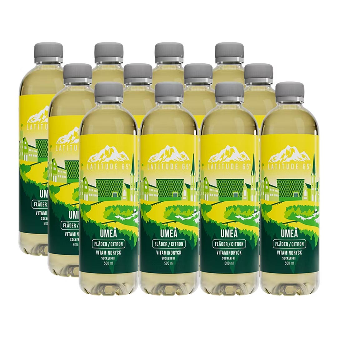 12 x Latitude 65 500 ml Umeå - Fläder/Citron