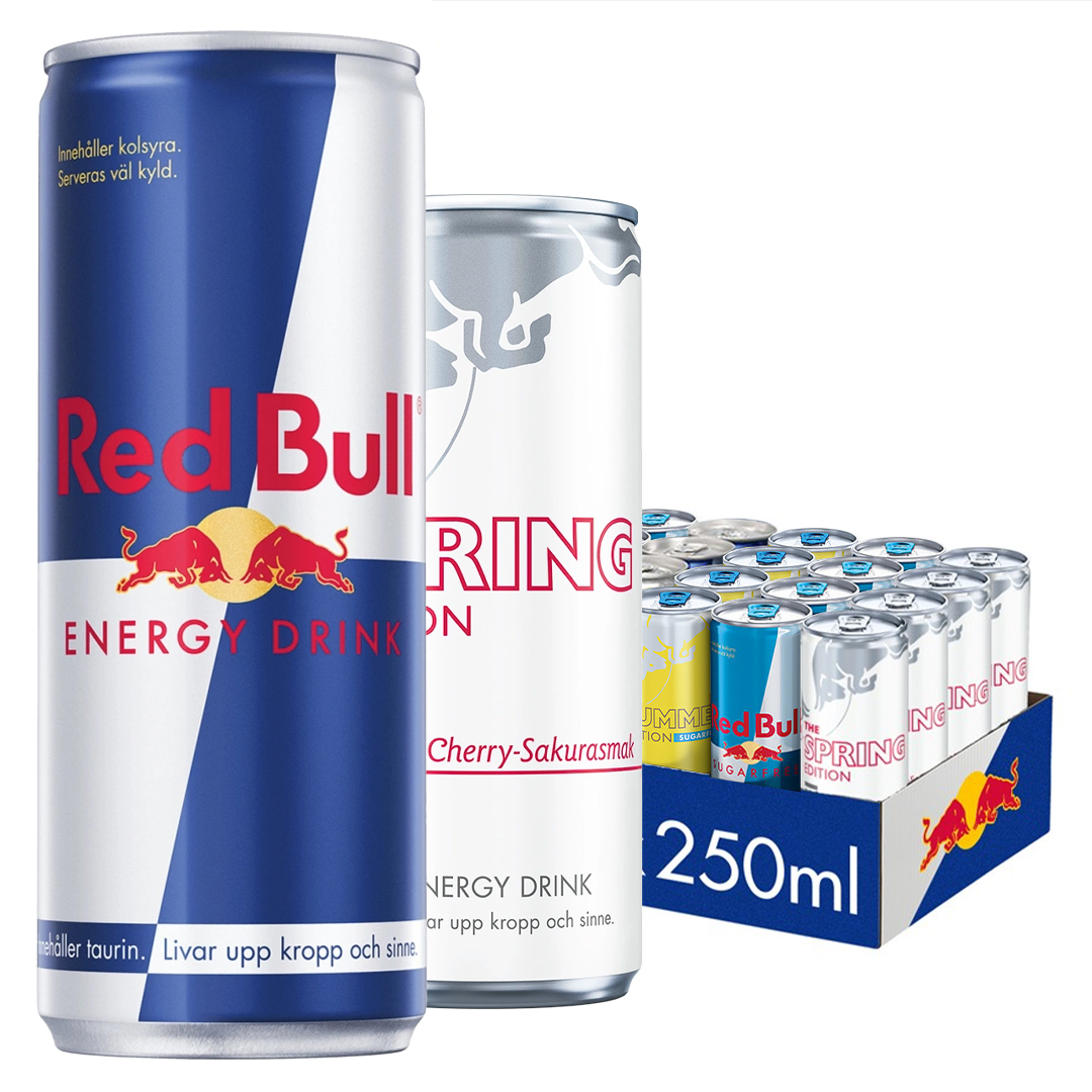 24 x Red Bull Energidryck 250 ml Mixflak