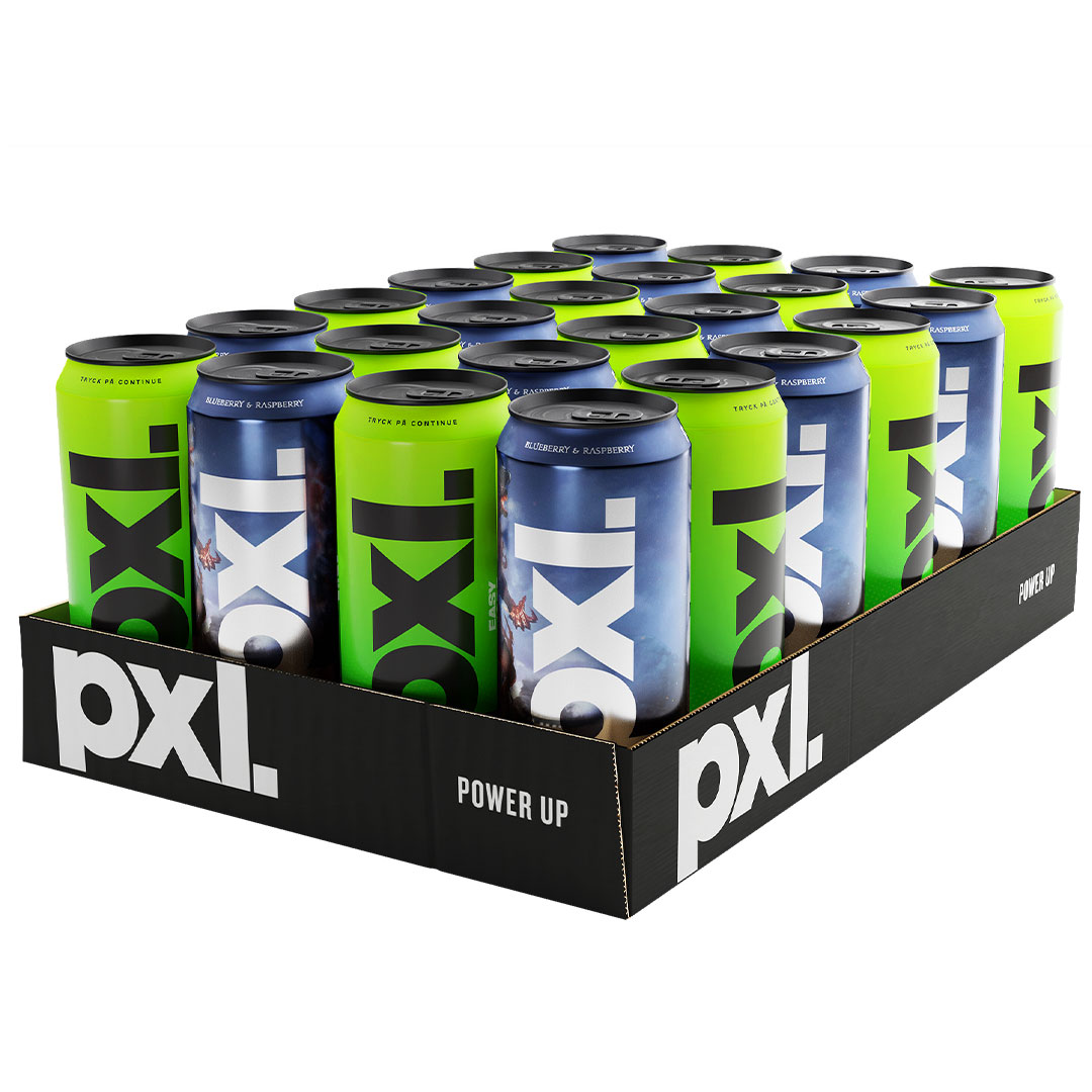 24 x PXL Energy 500 ml Mixflak