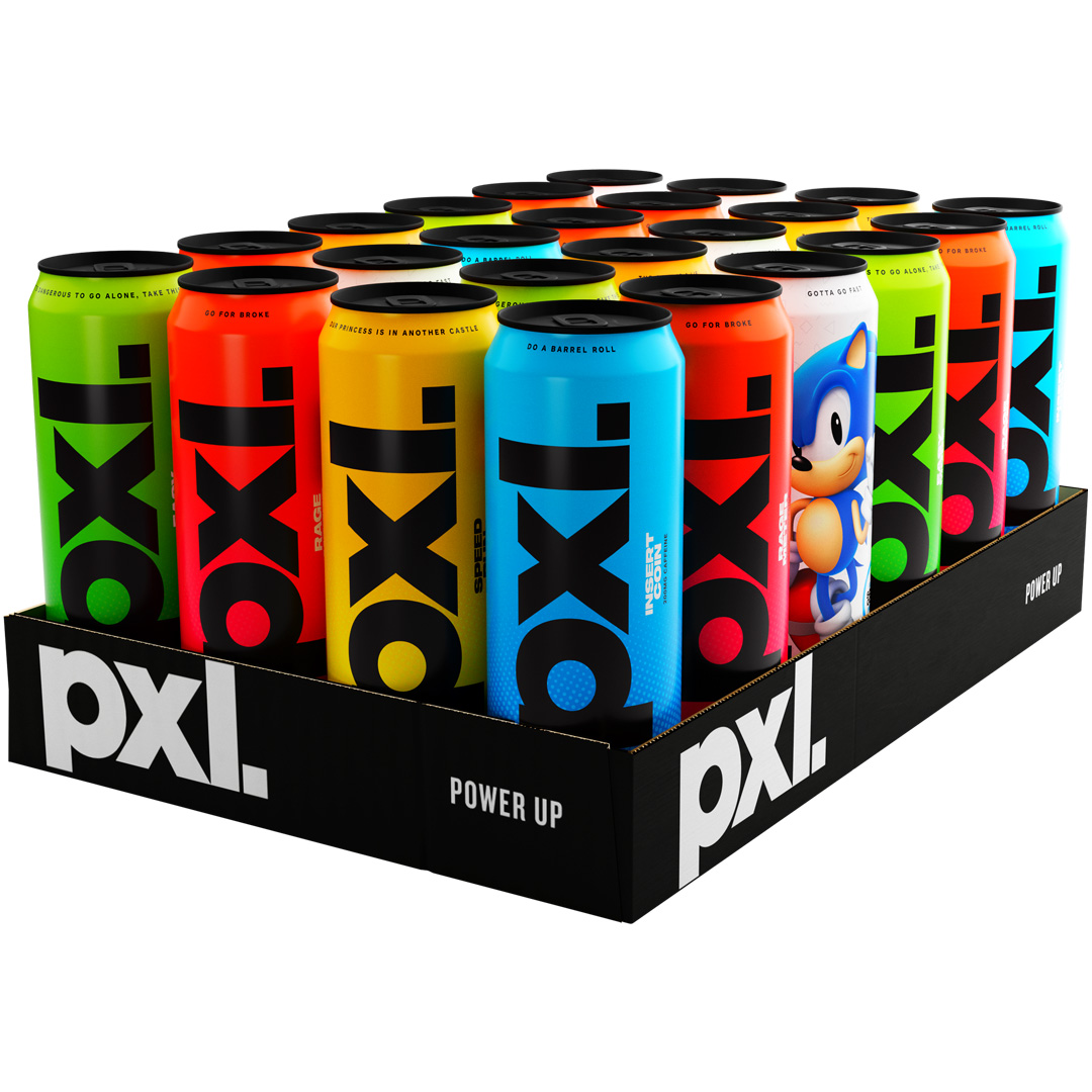 24 x PXL Energy 500 ml Mixflak