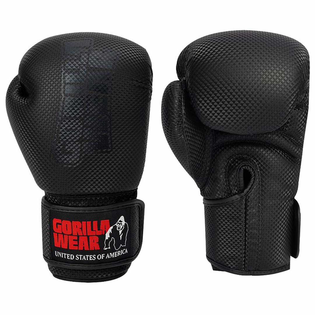 Gorilla Wear Montello Boxing Gloves, Black