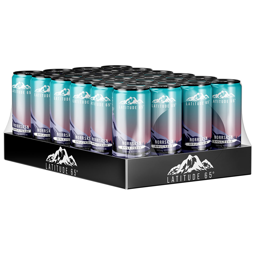 24 x Latitude 65 330 ml Norrsken - Äpple & Päron