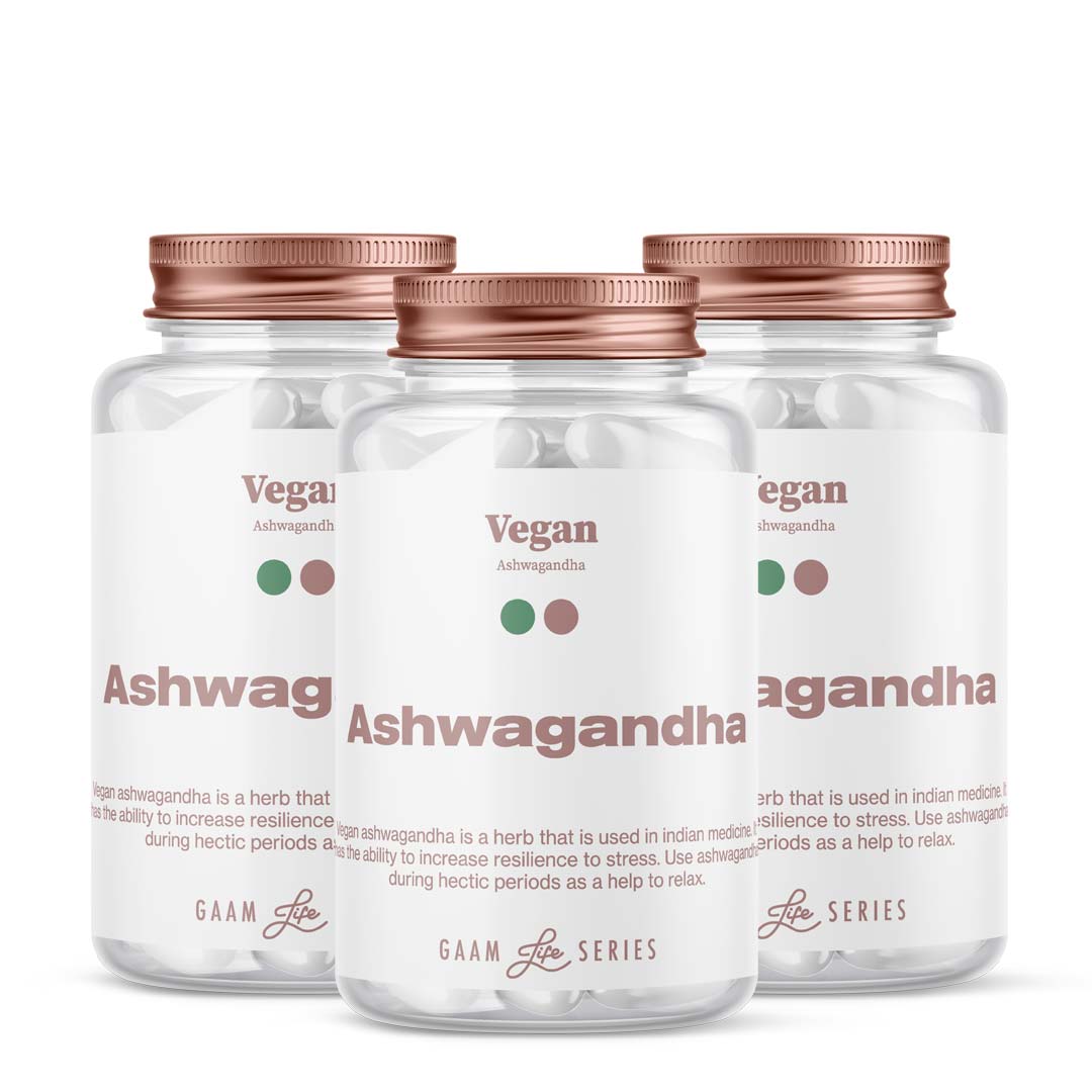 Gaam Life Series Vegan Aswagandha, 180 Caps