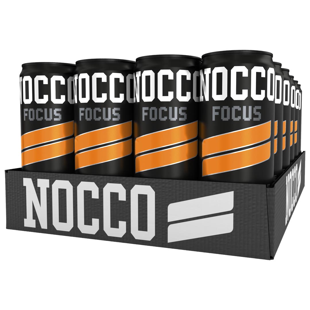 24 x NOCCO FOCUS 330 ml Black Orange