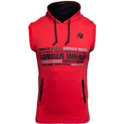 Gorilla Wear Melbourne SL Hooded T-Shirt Red