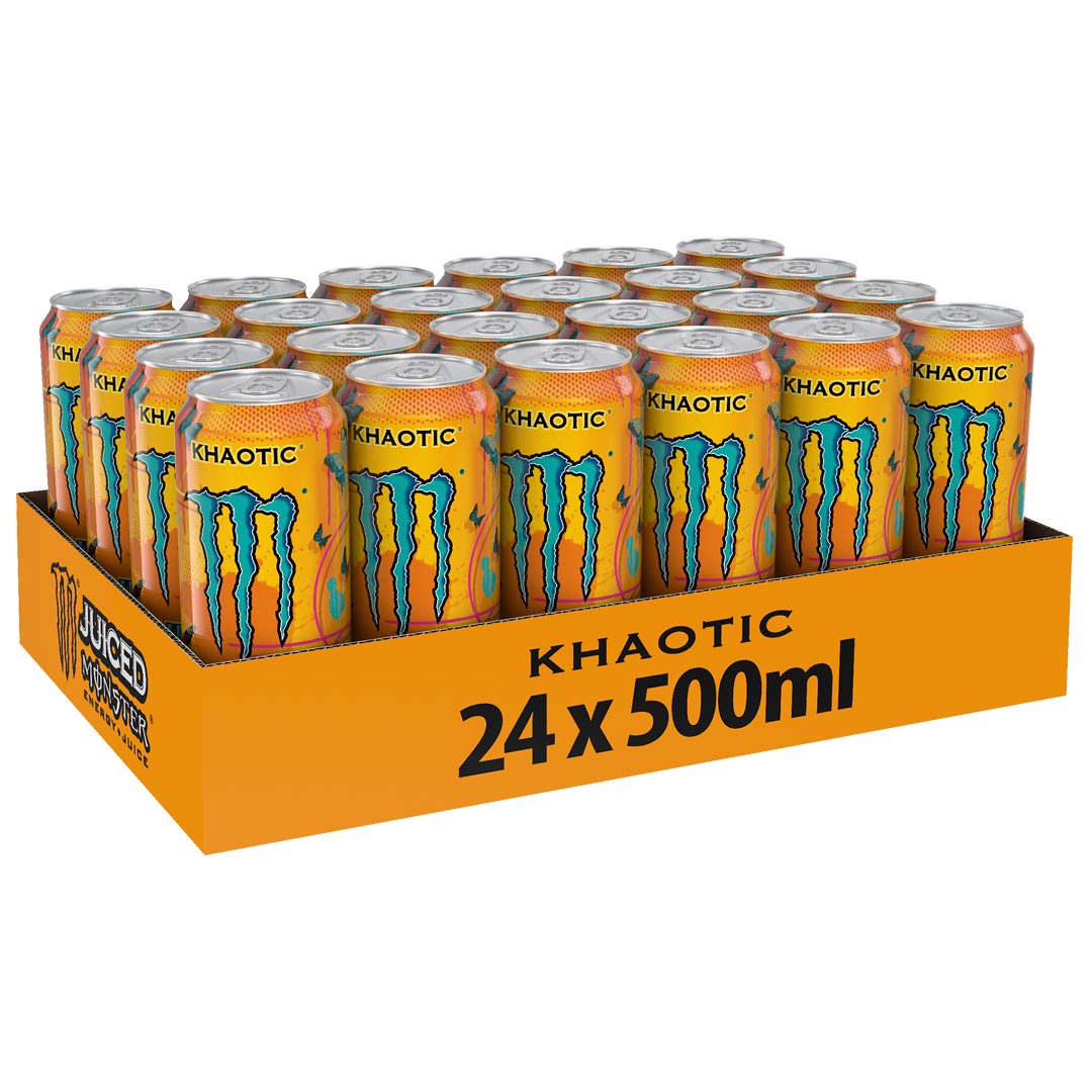 24 x Monster Energy 500 ml Juiced Khaotic