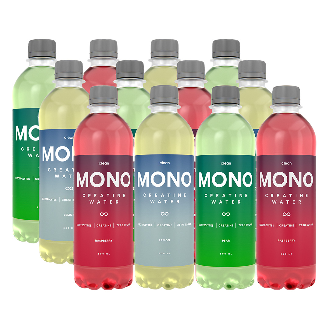 12 x Clean MONO Creatine Water 500 ml Mixflak