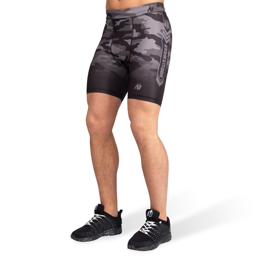 Gorilla Wear Franklin Shorts Black & Grey Camo