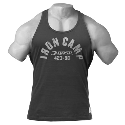 GASP Throwback Tank Wash Black