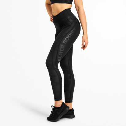 Better Bodies Camo High Tights Black Camo