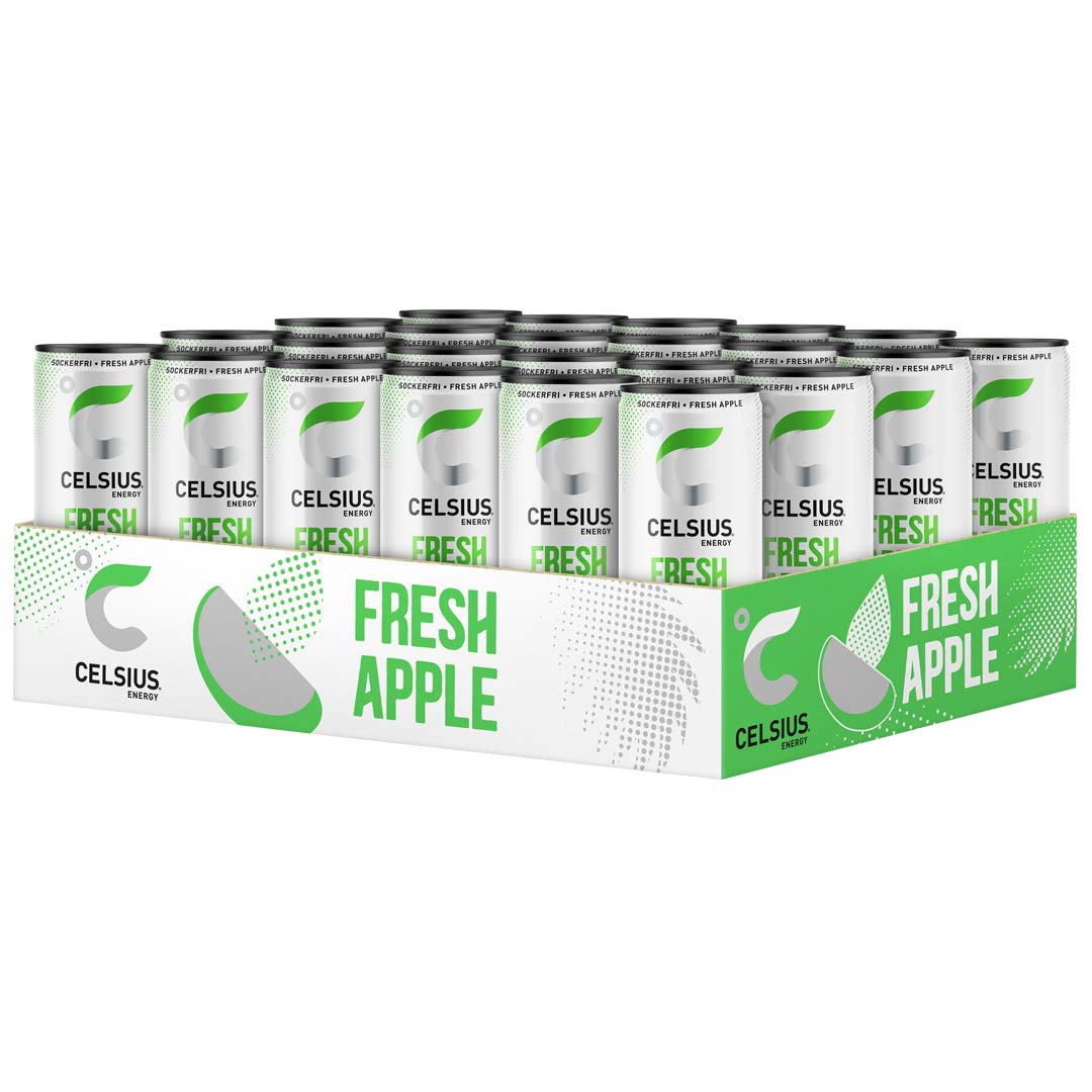 24 x Celsius 355 ml Fresh Apple - Kolsyrad