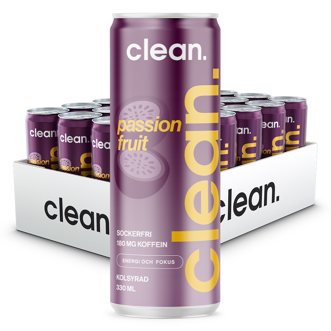 24 x Clean Drink 330 ml Passion
