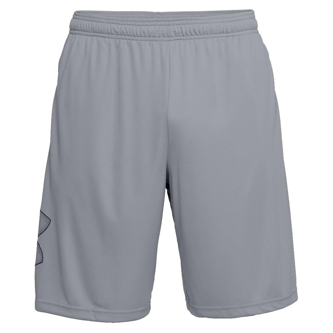 Under Armour MK1 Warm Up Mens Training Shorts Grey Loose Gym Workout Short UA 