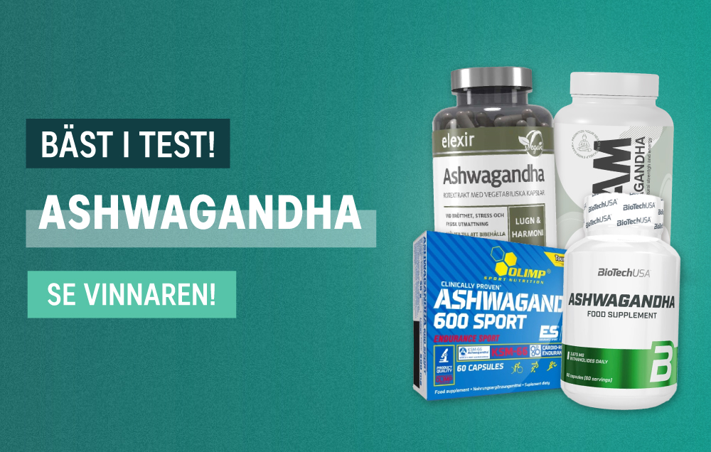 Bästa Ashwagandha - Ashwagandha bäst i test 2024 med fyra populära tillskott