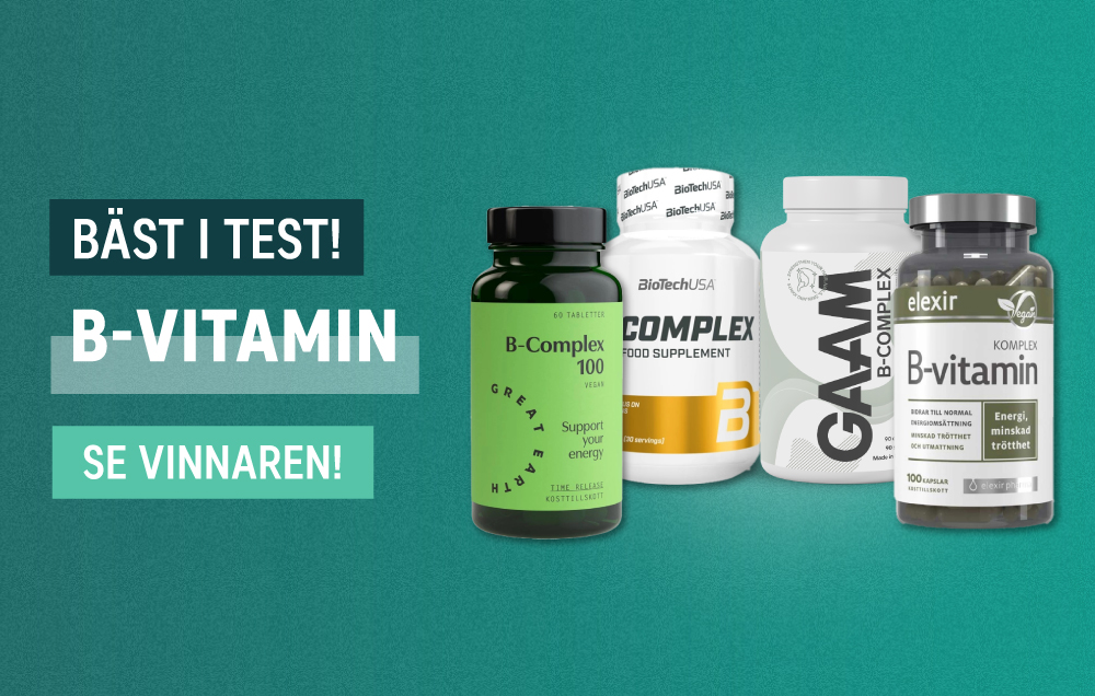 B-vitamin bäst i test 2024 med fyra populära b-vitaminkomplex