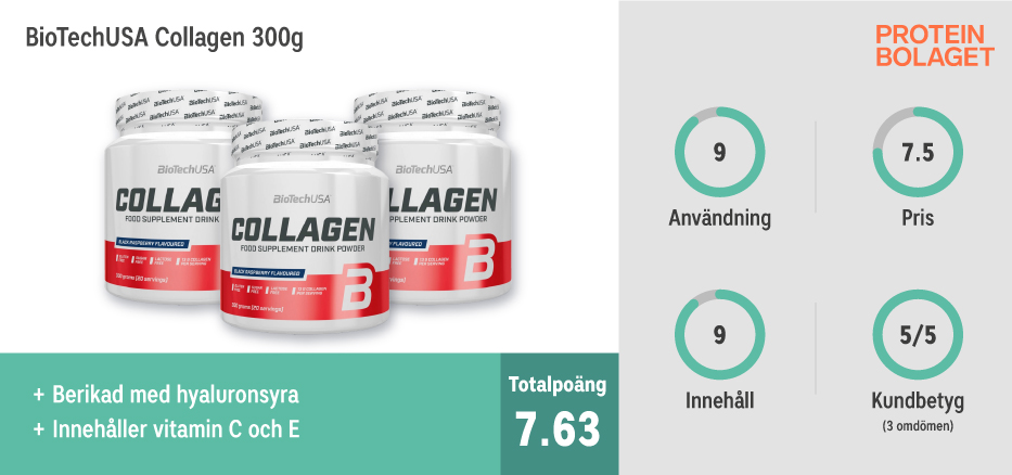 Kollagen bäst i test - BioTechUSA Collagen 300 g