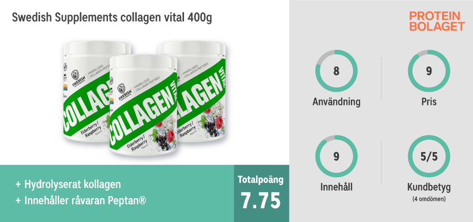 Kollagen bäst i test - Swedish Supplements Collagen Vital 400 g