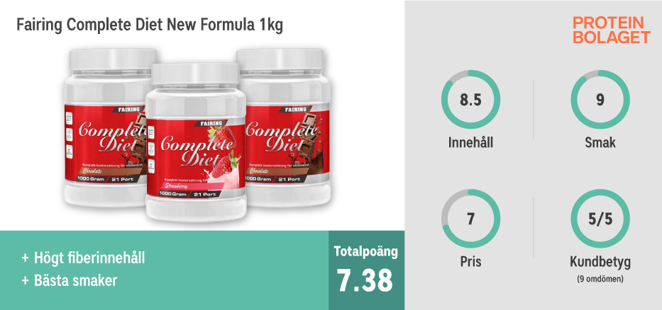 Måltidsersättning bäst i test - Fairing Complete Diet New Meal Formula 1 kg