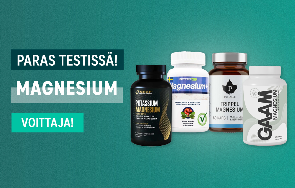 Mikä magnesium on oikeasti paras? Löydä inspiraatiota neljästä suositusta magnesiumlisästä täältä!