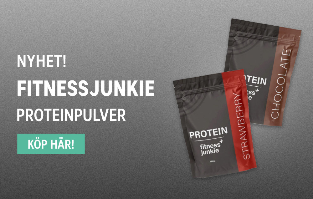 Nyhet: fitnessjunkie proteinpulver