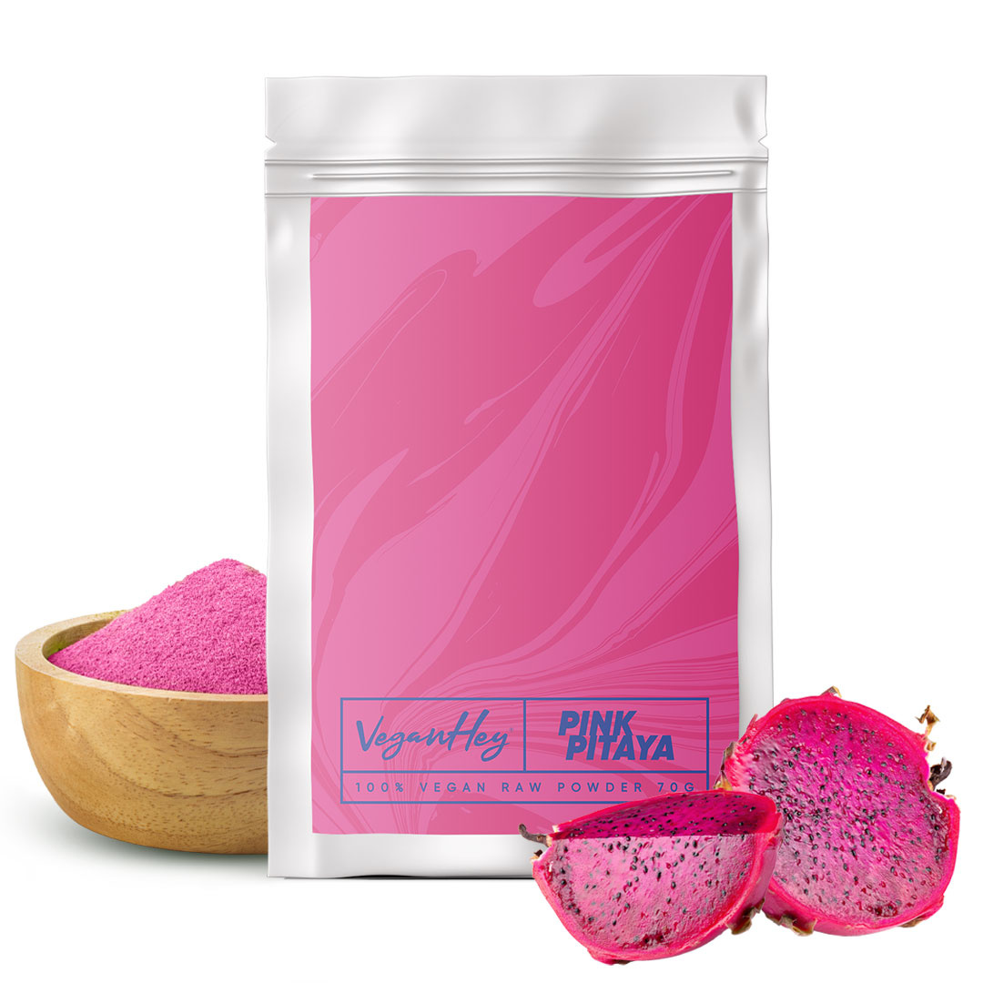 VeganHey Raw Powder 70 g Pink Pitaya i gruppen Hälsokost / Hälsokost övrigt hos Proteinbolaget (PB-0321)