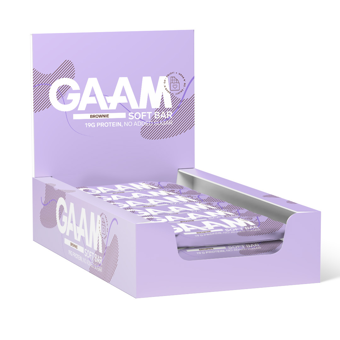 12 x GAAM Soft Bar 55 g i gruppen Bars / Proteinbars hos Proteinbolaget (PB-03699)