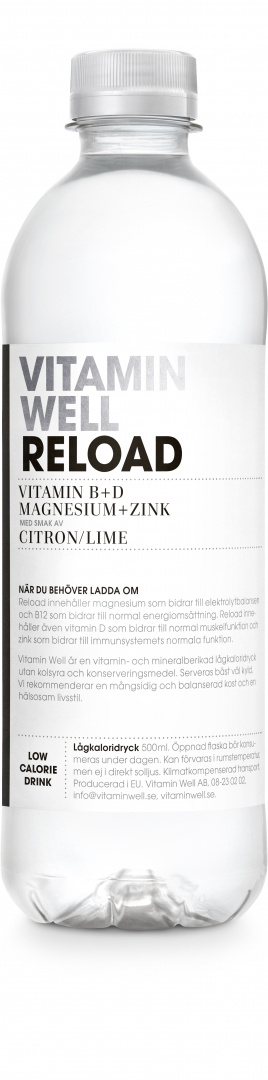 Vitamin Well 500 ml Reload Citron Lime i gruppen Drycker / Vitamindryck hos Proteinbolaget (PB-0433)