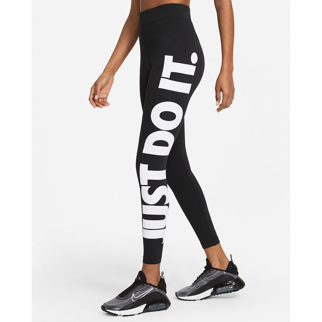 Nike JUST DO IT Big Logo Leggings Black i gruppen Träningskläder / Tights hos Proteinbolaget (PB-052)