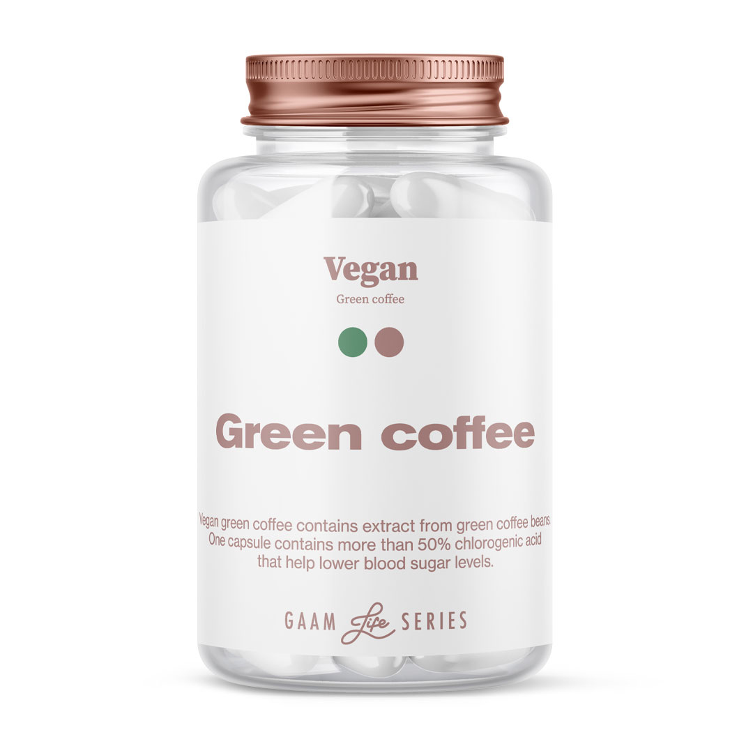 GAAM Life Series Vegan Green Coffee 60 caps i gruppen Kosttillskott / Viktminskning hos Proteinbolaget (PB-10005)
