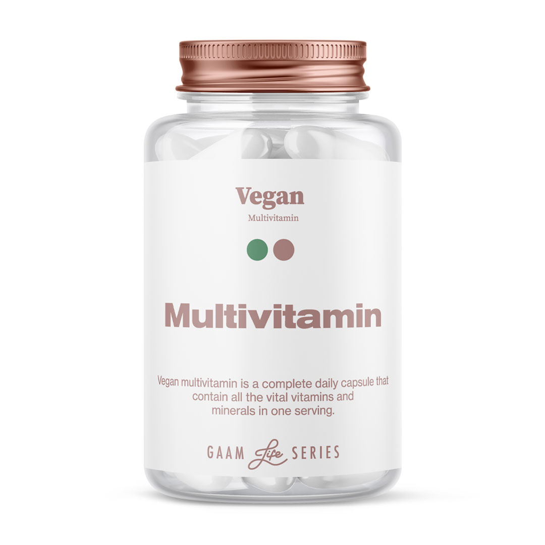 GAAM Vegan Multivitamin 60 caps i gruppen Kosttillskott / Vitaminer / Multivitamin hos Proteinbolaget (PB-10013)