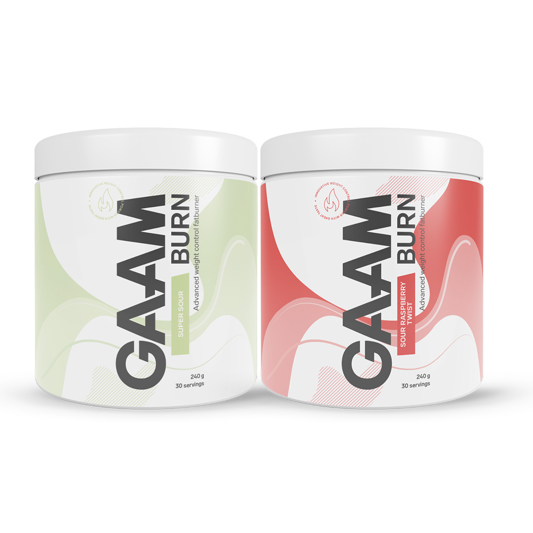 2 x GAAM Candy Series Burn 240 g i gruppen Kosttillskott / Viktminskning / Uppiggande fettförbrännare hos Proteinbolaget (PB-1202545)