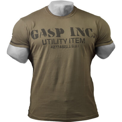 GASP Utility Tee Wash Green i gruppen Träningskläder / T-shirt hos Proteinbolaget (PB-12895)