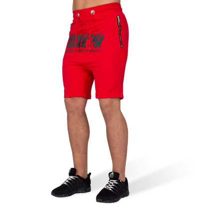 Gorilla Wear Alabama Drop Crotch Shorts Red i gruppen Träningskläder / Shorts hos Proteinbolaget (PB-13132)